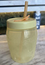 特百惠（Tupperware）吸吸罐550ml女生学生密封带吸管水杯子夏季自制饮品奶昔 奶黄色 实拍图