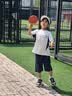 左西童装男童夏套装2026新款夏季儿童速干运动服A类短袖T恤两件套 白色 【A类面料 婴儿般呵护】 130 cm 实拍图