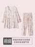 冰雪木棉睡衣女夏季妈妈长袖长裤棉绸家居服夏季薄款透气大码绵绸开衫套装 实拍图