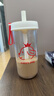 乐扣乐扣（LOCK&LOCK）夏天塑料儿童水杯奶茶杯Tritan带吸管户外提手男女杯子700mL红色 实拍图