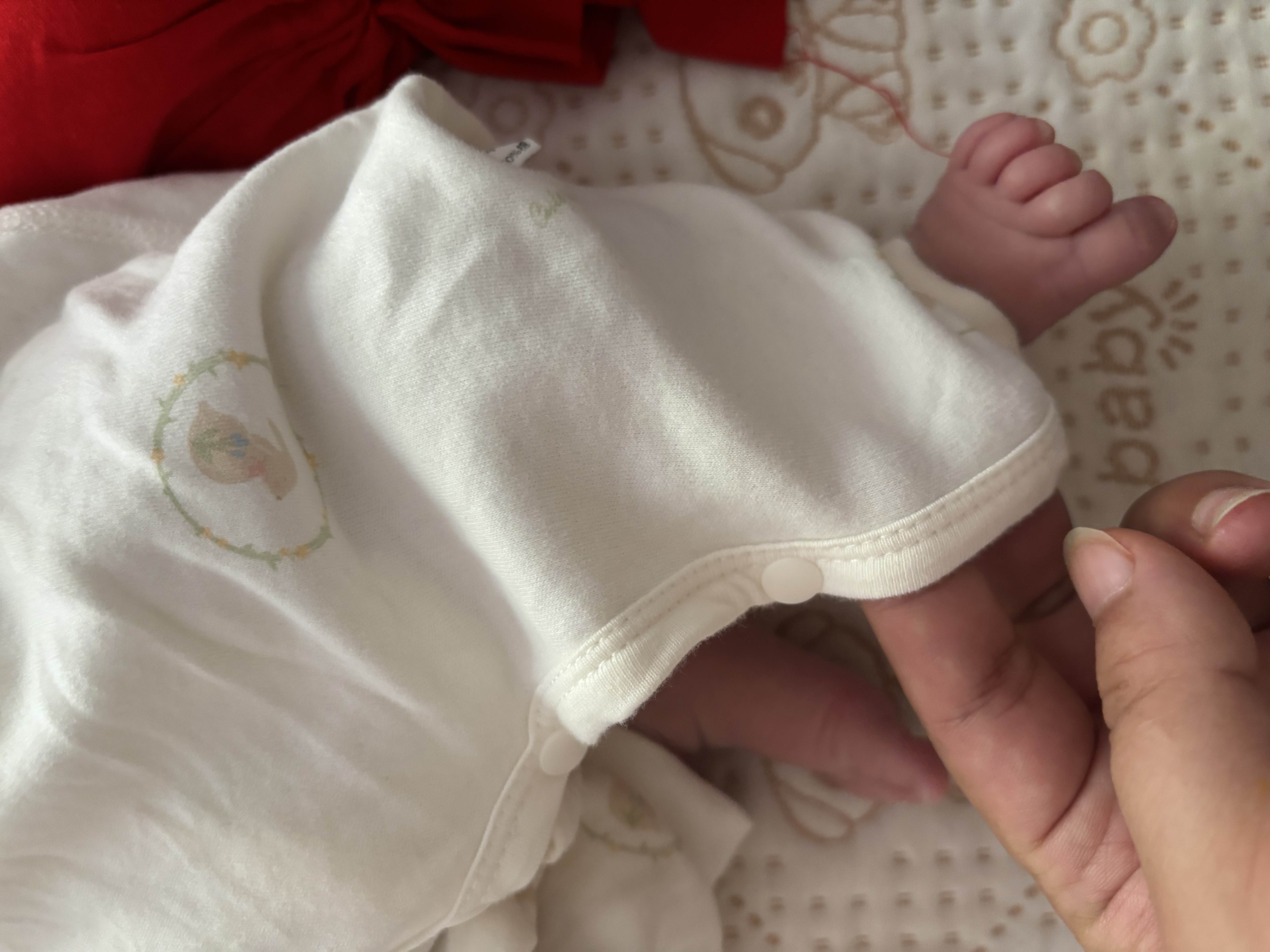 （2件装）春秋款纯棉婴儿衣服新生儿连体衣A类无骨双层护肚春秋 考拉+花环兔 59cm （1-3个月） 实拍图