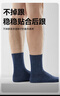 京东京造【10A抑菌袜】新疆棉春夏吸汗休闲袜四季透气 简约黑5双 实拍图