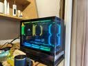 先马（SAMA）小惊鸿屏显版 黑色M-ATX海景房游戏电脑机箱 硬件状态显示/270°全景/支持360水冷/9风扇位/Type-C 实拍图