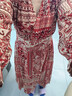 尚都比拉春秋中长款印花红色连衣裙气质女神范显瘦度假裙子 红花 XL  实拍图