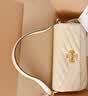 Tory Burch 汤丽柏琦【线上专享】KIRA 小号绗缝翻盖肩背包女包TB 90456 奶油白 122 OS 实拍图