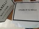 CHARLIE&KELLI轻奢品牌包包女包鳄鱼纹凯莉包女款手提斜挎包七夕情人节生日礼物 黑色【京仓配送 赠专柜礼袋】 实拍图