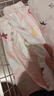 红豆儿童睡衣男女童春夏薄款纯棉家居服套装长袖裤空调服J3146白色120 实拍图