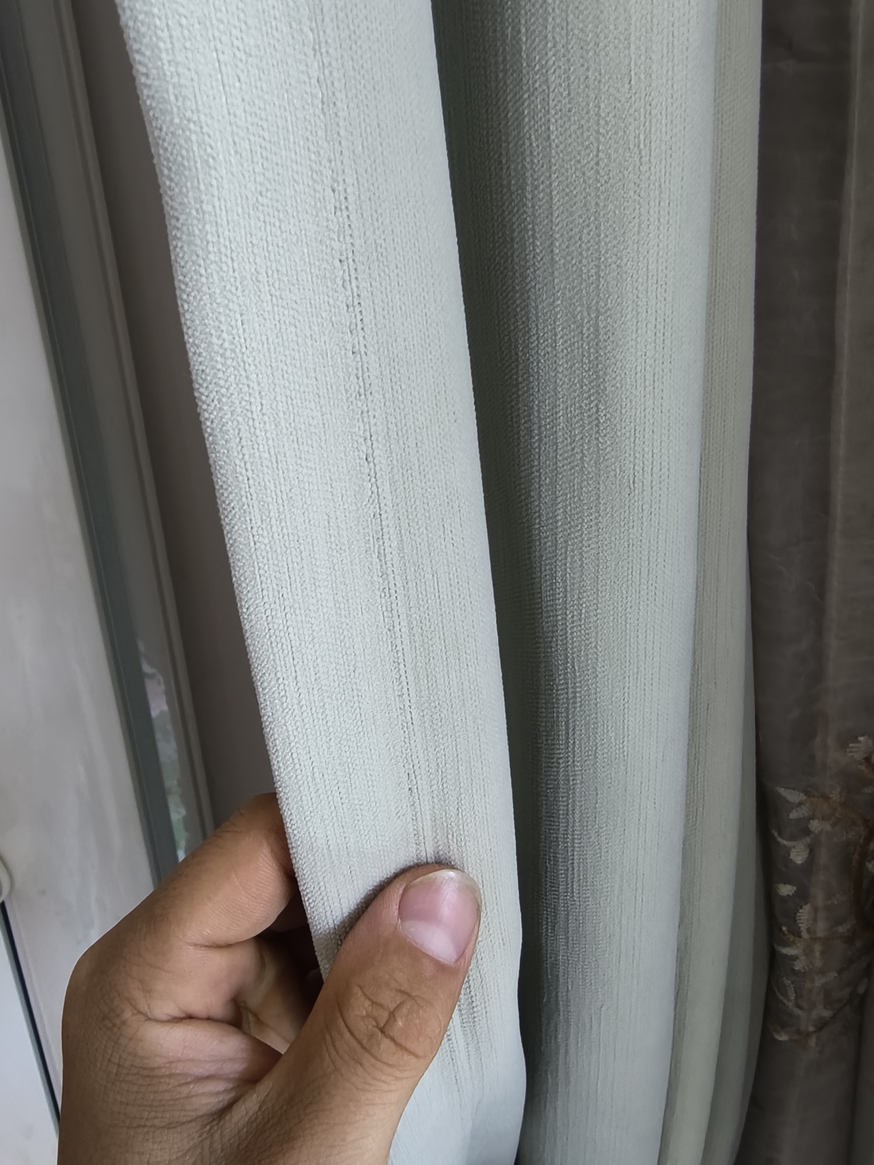 水星家纺窗帘家用遮光10A抗菌双面雪尼尔加厚遮光遮阳窗帘250宽*250高cm绿 实拍图
