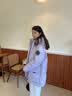 波司登（BOSIDENG）冬季羽绒90绒鹅绒极寒羽绒服女士加厚连帽商场同款时尚百搭外套 【店长推荐】冰穹提花紫9ER2 XS 155/80A 体重约100斤以内 实拍图