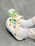 卡骆驰（CROCS）贝雅卡骆班洞洞鞋轻便耐磨一脚蹬休闲鞋女鞋时尚沙滩鞋|205089 冬日白/彩色-1LI 41 /42(260mm) 实拍图