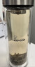 希诺抗菌玻璃杯双层防烫办公车载水杯男高档泡茶杯子XN-9607K 410mL 实拍图