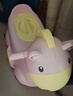 小哈伦儿童马桶宝宝坐便器婴幼儿尿盆小孩小便器万向轮刹车轮小马樱花粉 实拍图