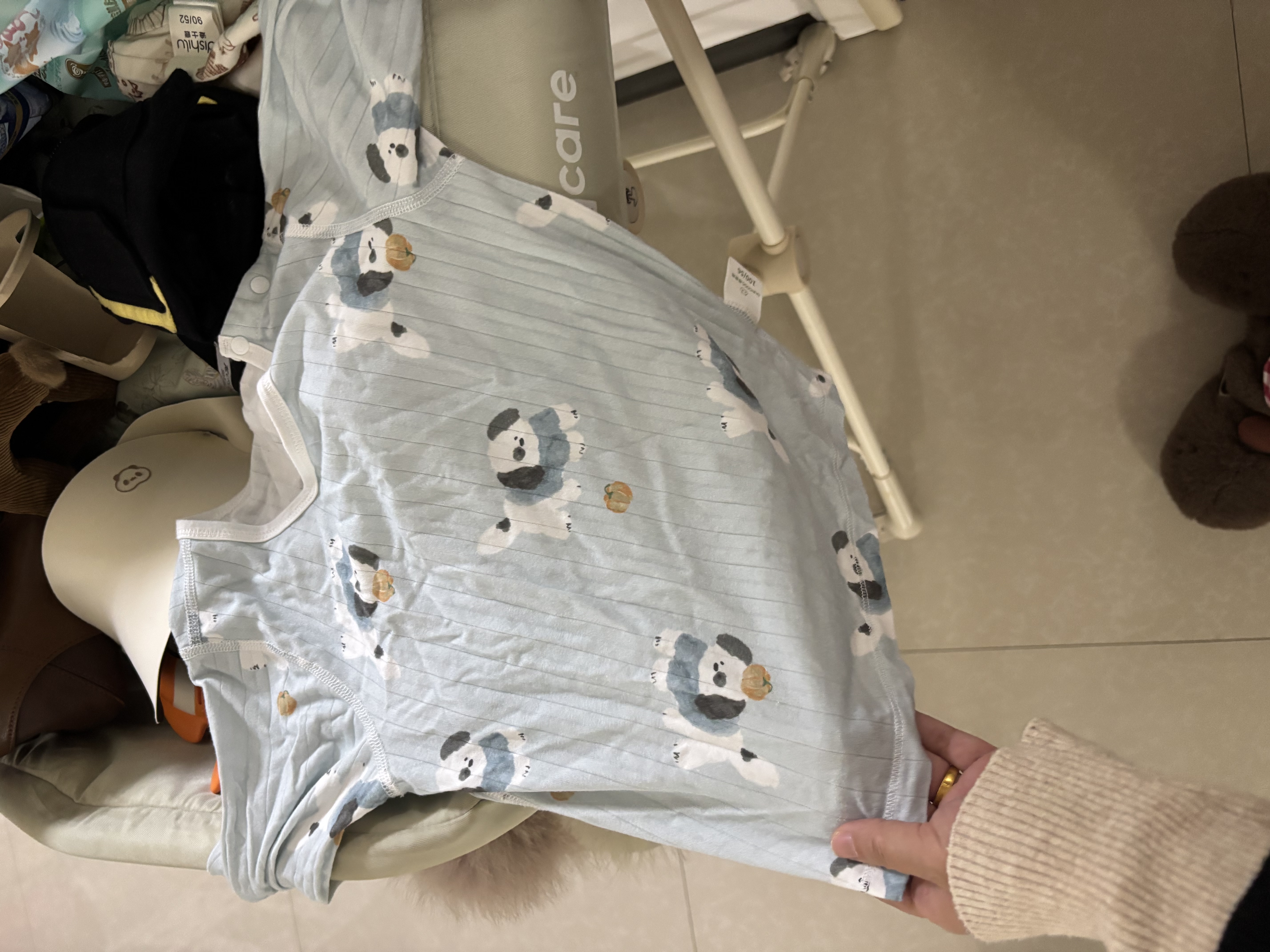 乖奇熊男女宝宝内衣套装家居衣服婴儿分体春夏薄款两件套春秋睡衣服儿童 实拍图