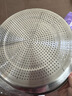 美厨（MAXCOOK）316L不锈钢盆筛2件套 30cm加厚洗菜盆沥水盆米筛味斗套装MCWA5486 实拍图