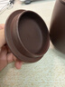 京东京造 宜兴紫砂杯手工泡茶杯【原矿紫泥】茶水分离平安喜乐杯410ml礼盒 实拍图