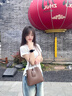 viney新款轻奢水桶包包女包牛皮斜挎包生日礼物高级感送女友老婆 【咖啡色】高档单肩包 品牌大容量休闲通勤手提包 实拍图