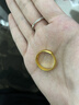 【捡漏】正品24黄金色光面戒指男女款招财素圈沙金戒指情侣款送礼 光面金色戒指 实拍图