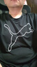 彪马（PUMA）吸湿速干羽毛球跑步短袖T恤男子夏季健身运动上衣 520315 黑色-01 XL (185/104A) 实拍图