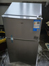 奥克斯小冰箱家用小型迷你冷藏冷冻两用出租房宿舍用节能省电寝室办公室电冰箱 【净化去味】176银色【高效保鲜 铜管速冷】56L 实拍图