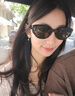 帕森（PARZIN）太阳镜女 范丞丞同款时尚小框眼镜 防晒驾驶墨镜男礼物PZ12715B 实拍图