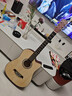 维卡斯（WEIKASI）民谣吉他初学者木吉他单板新手入门练习琴guitar吉它学生男女乐器 38英寸原木色+礼包【初学推荐】 实拍图