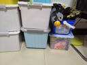 雏田 塑料储物箱整理箱子家用衣服玩具收纳盒宿舍化妆品收纳盒收纳箱 蓝色加大号【45*33*29】 实拍图