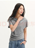 森马（Semir）陈都灵|短袖t恤女26夏短款一字肩荡领收腰氛围感上衣109326100005 实拍图