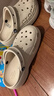 卡骆驰（CROCS）贝雅云彩女士洞洞鞋休闲鞋|208186 冬日白-11S   36 /37(230mm) 实拍图