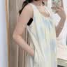 寻棉人睡裙女款夏季吊带胸垫棉绸背心无袖夏天女士晕染睡衣女款2026新款 实拍图