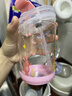 富光玻璃杯家用儿童牛奶杯子带刻度吸管水杯 宝宝冲泡奶粉杯带把手 实拍图