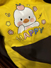 贝瑞加（Babyprints）儿童罩衣幼儿园宝宝美术围裙吃饭兜绘画反穿衣长袖防溅衣 兔宝贝 实拍图