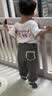 童泰（TONGTAI）夏季薄款3个月-4岁新生婴幼儿男女宝宝休闲纯棉束口裤子深灰80cm 实拍图