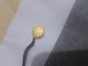 梦金园黄金吊坠足金八宝罗盘莲花吊坠双面福字平安扣男生日礼物 实拍图