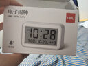 得力（deli）儿童节多功能电子闹钟儿童卧室智能床头钟开学学生专用起床神器白LE102开学必备新年礼物 实拍图