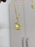 周大福 星星揽月星月织梦足金黄金吊坠女EOF1634 生日礼物 约2.5g计价(工费360) 实拍图