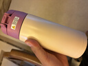 膳魔师儿童316L保温杯学生吸管水杯复古系列一杯三盖水壶600ml  紫 实拍图