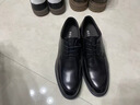 百丽通勤商务皮鞋男夏新商场款透气牛皮正装鞋婚鞋CF01DCM9 经典黑 38 (240mm) 实拍图