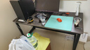 汤能优品电脑桌台式书房办公学习桌家用书桌简约写字桌卧室电竞游戏桌子 灰橡木色140*60CM【40MM钢管】 实拍图