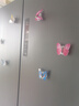 【全网爆款】七彩发光蝴蝶小夜灯可粘贴3D立体夜光蝴蝶冰箱贴 夜灯-粘贴发光蝴蝶-10个 实拍图