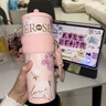 世大家明星同款保温杯女士水杯送女朋友老婆生日伴手礼物大容量吸管杯 实拍图