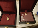 老铺黄金古法手工足金项链 · 葫芦1号钻饰吊坠（金链款） 新款中号锁骨链款金重约10.0g 实拍图