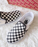 VANS范斯官方 经典款Slip-On经典一脚蹬男女鞋帆布鞋VN000EYEBWW 黑白棋盘格 36.5 实拍图