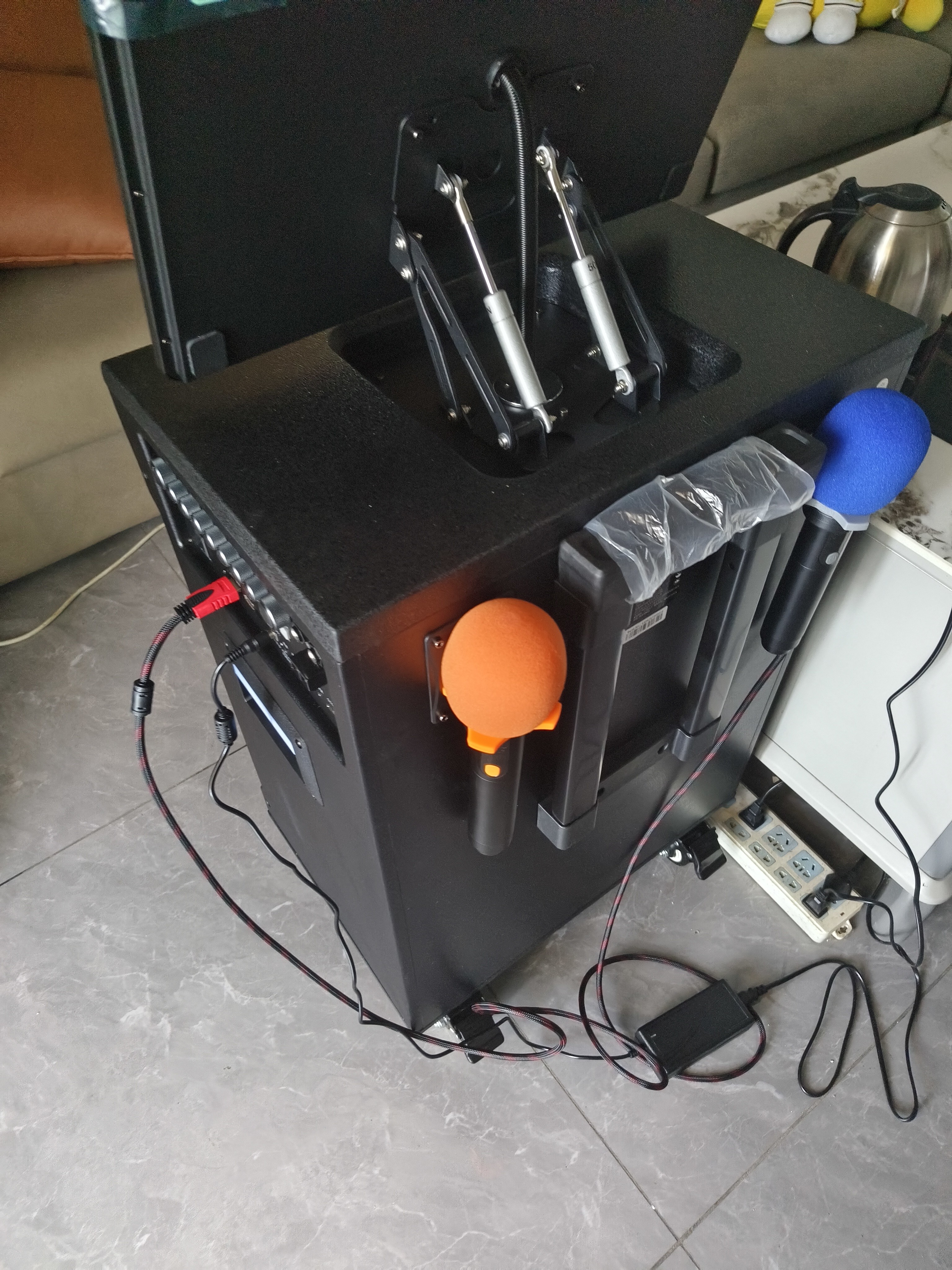 飞利浦（PHILIPS）SD690家庭ktv音响套装便携式移动视频k歌卡拉OK点歌一体机家用户外广场舞音响带显示屏唱歌音箱 实拍图