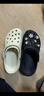 CROCS卡骆驰洞洞鞋贝雅洞洞鞋轻便运动鞋耐磨一脚蹬拖鞋休闲鞋|10126 黑色-001 37 /38(230mm) 实拍图