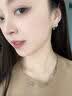 金大福甜美蝴蝶结星星银耳钉女精致仙气浪漫礼遇礼物送女友 实拍图