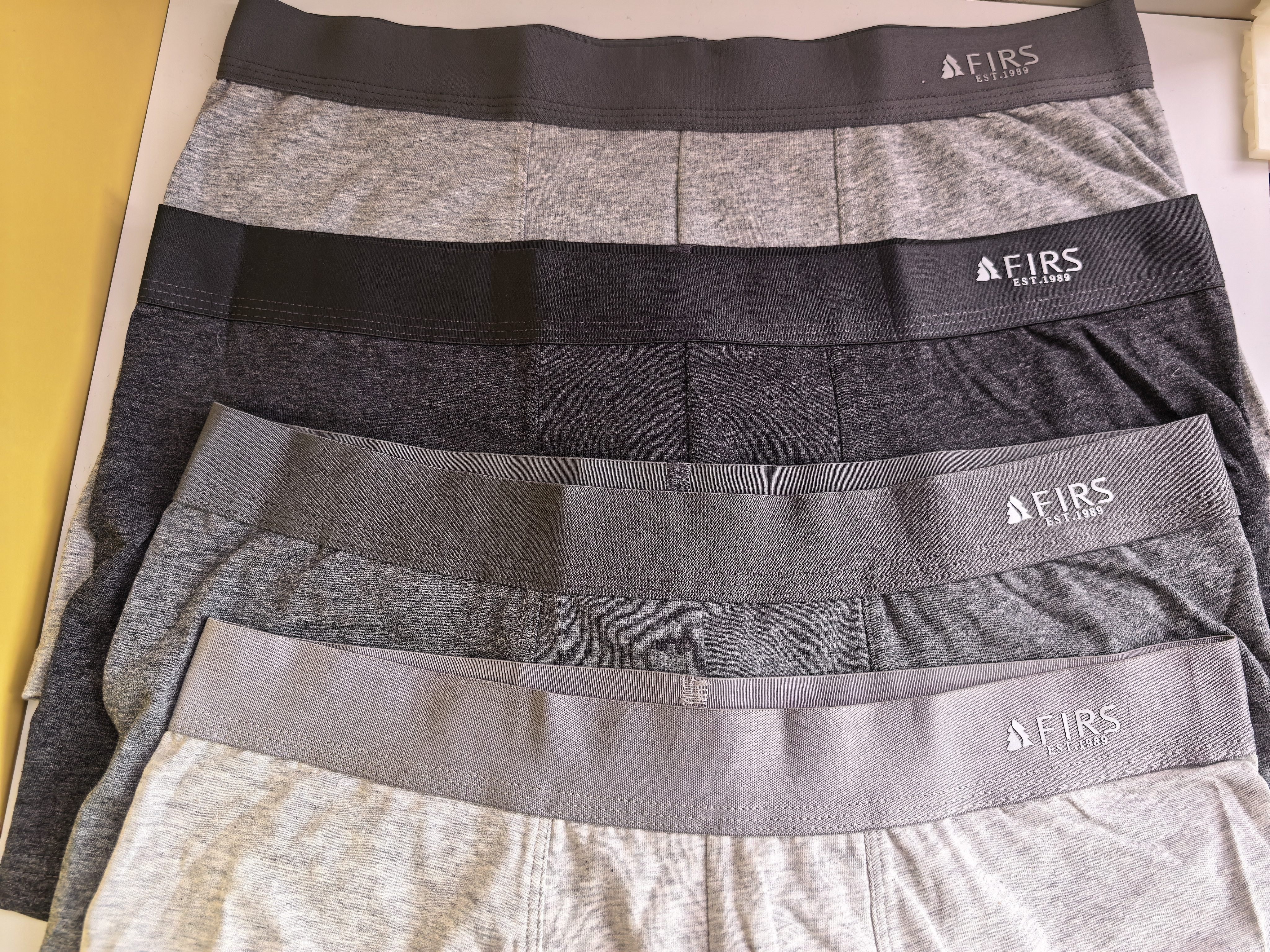 杉杉（FIRS）【A类医用棉】男士纯棉内裤男桑蚕丝底裤10A抗菌裆平角大码短裤衩 实拍图