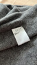 ELLE【100%绵羊毛】简约气质毛针织衫女2026春装新款新年圆领毛衣开衫 深灰色 S 实拍图