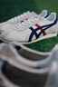 Onitsuka Tiger鬼塚虎男鞋 慢跑鞋透气轻便男女款运动休闲鞋RUNSPARK 白色/藏青色(1183B480-107) 44.5 实拍图