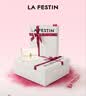 拉菲斯汀（La Festin）【董璇同款】包包女新款星球包单肩斜挎腋下小方包生日礼物实用 奶油白【礼盒套装】 实拍图
