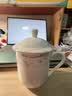 美厨（MAXCOOK）陶瓷杯会议杯 办公室水杯茶杯带盖杯子380ml 洗碗机可用 MCB3143 实拍图